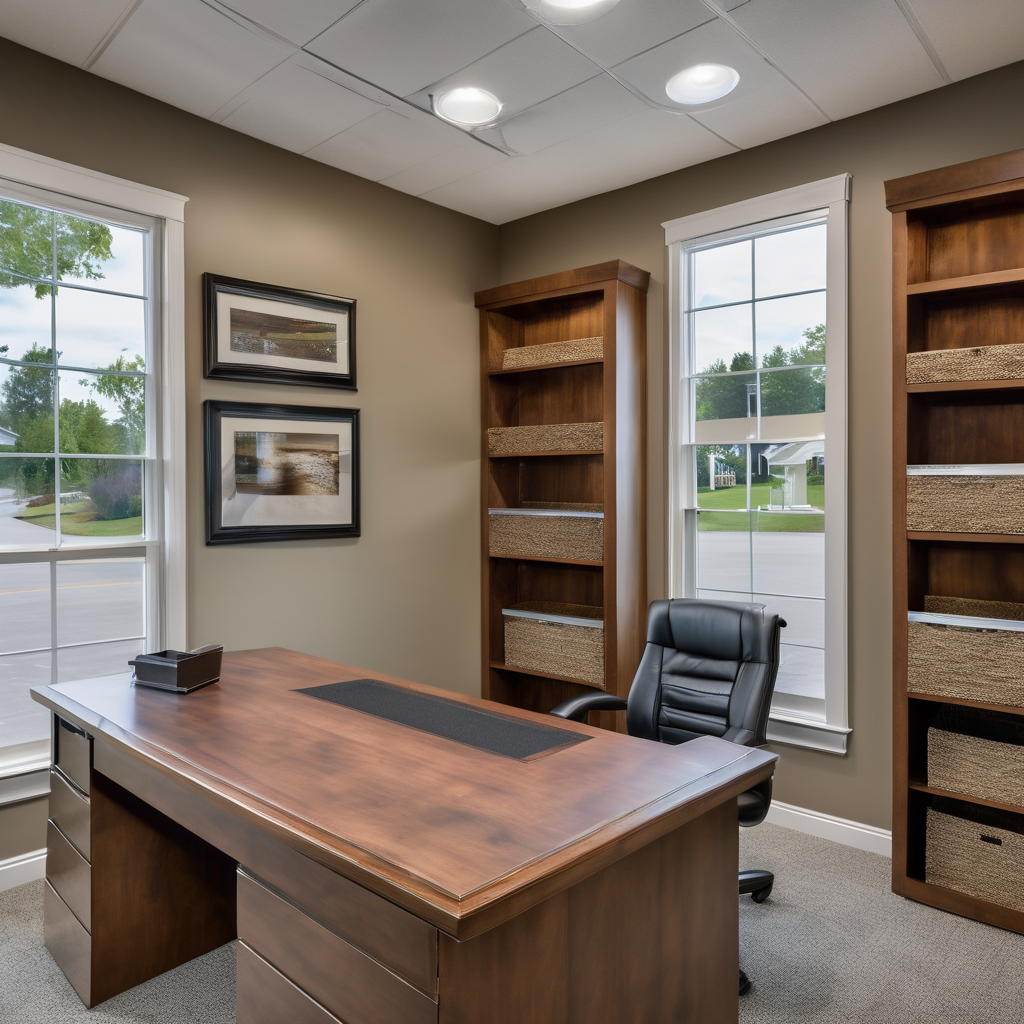 Professional home improvement workspace and materials